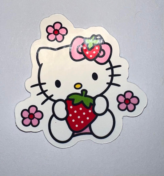 Strawberry Hello Kitty Sticker