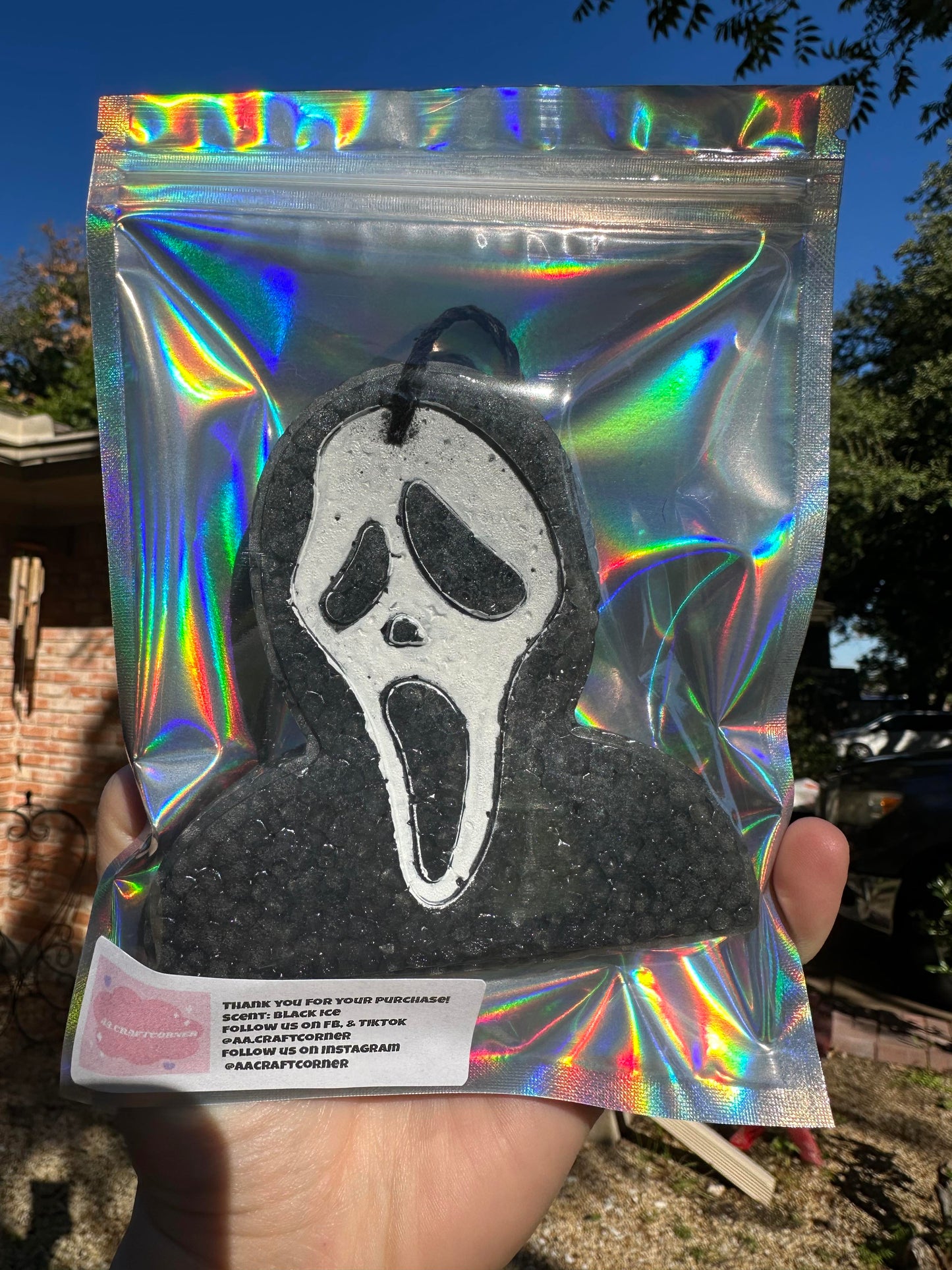 Ghost Face Car Freshener