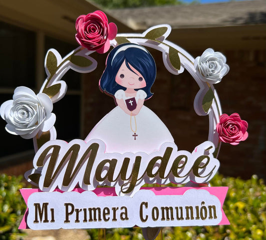 First Communion Cake Topper