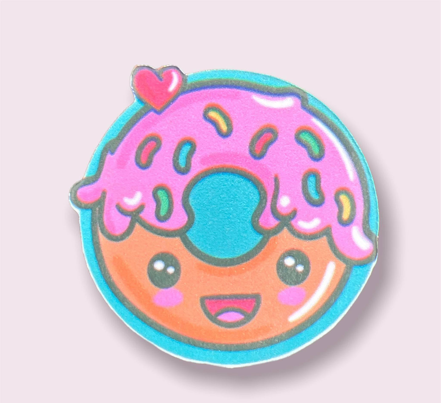 Strawberry Glazed Donut Sticker