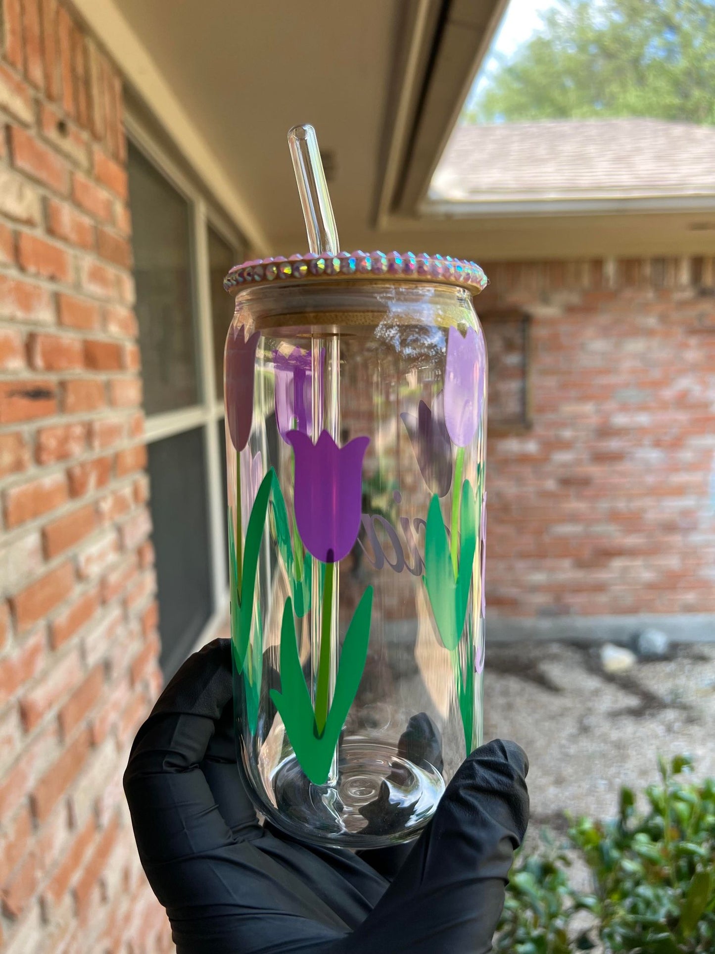 16oz Tulip Glass Cup