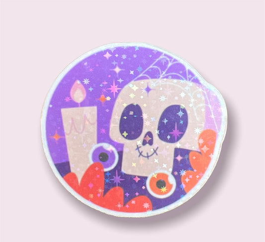 Halloween Skull Sticker