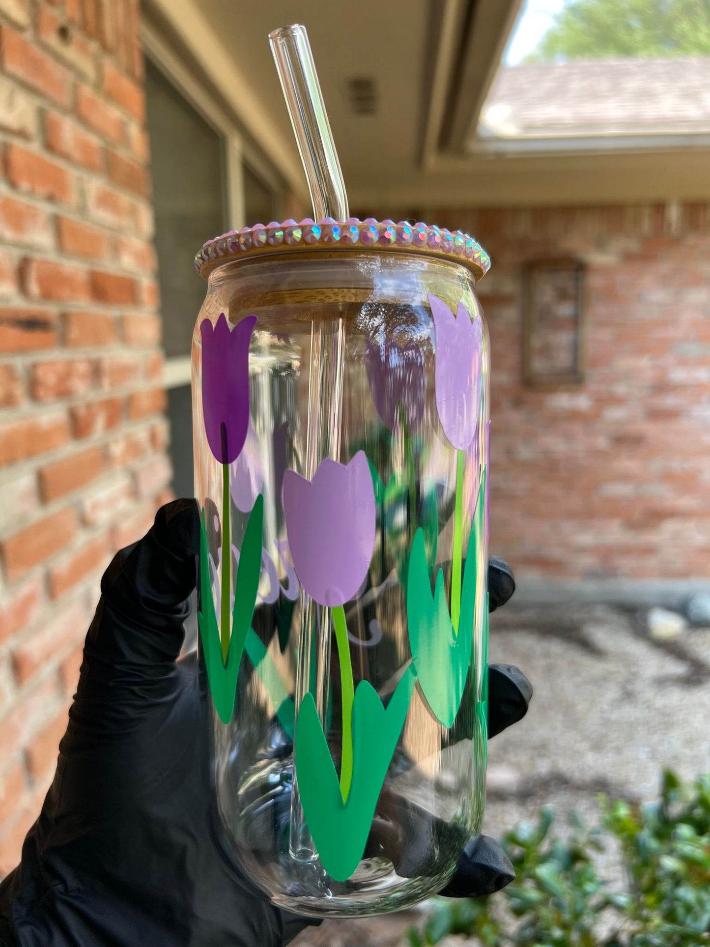 16oz Tulip Glass Cup