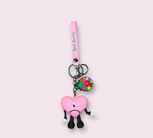 Pink Bad Bunny Keychain