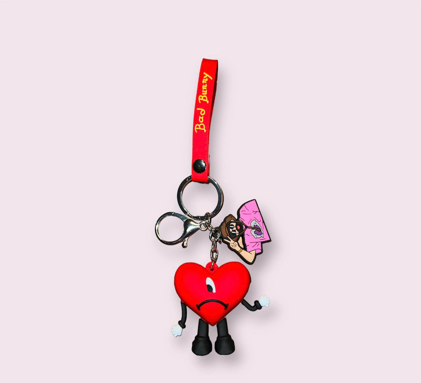 Red Bad Bunny Keychain