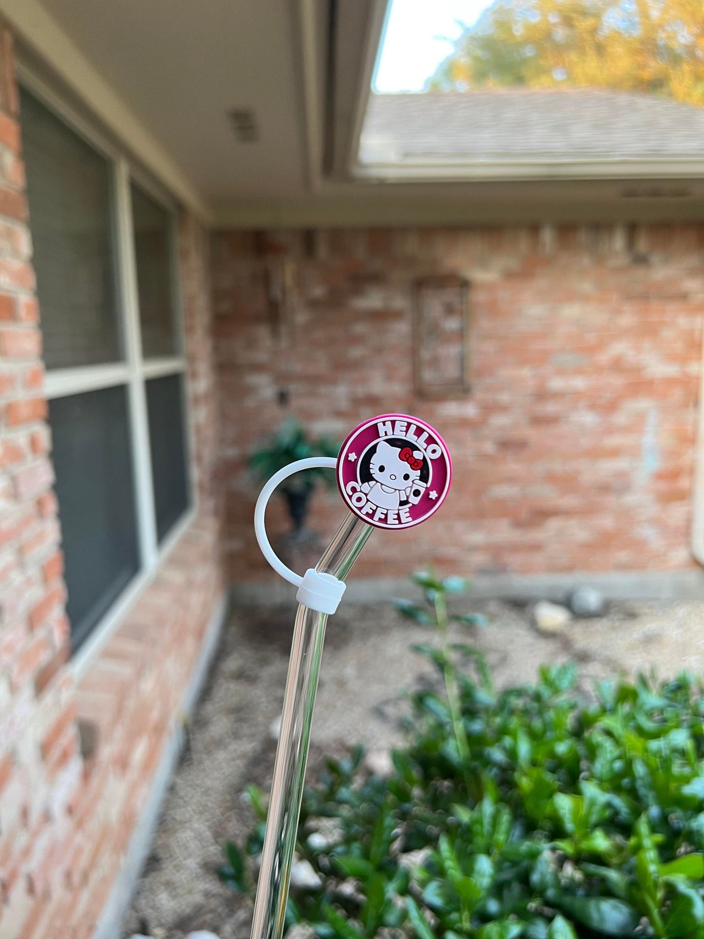 Coffee Hello Kitty Straw Topper