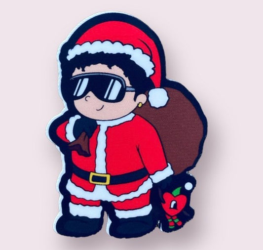 Santa Bad Bunny Sticker