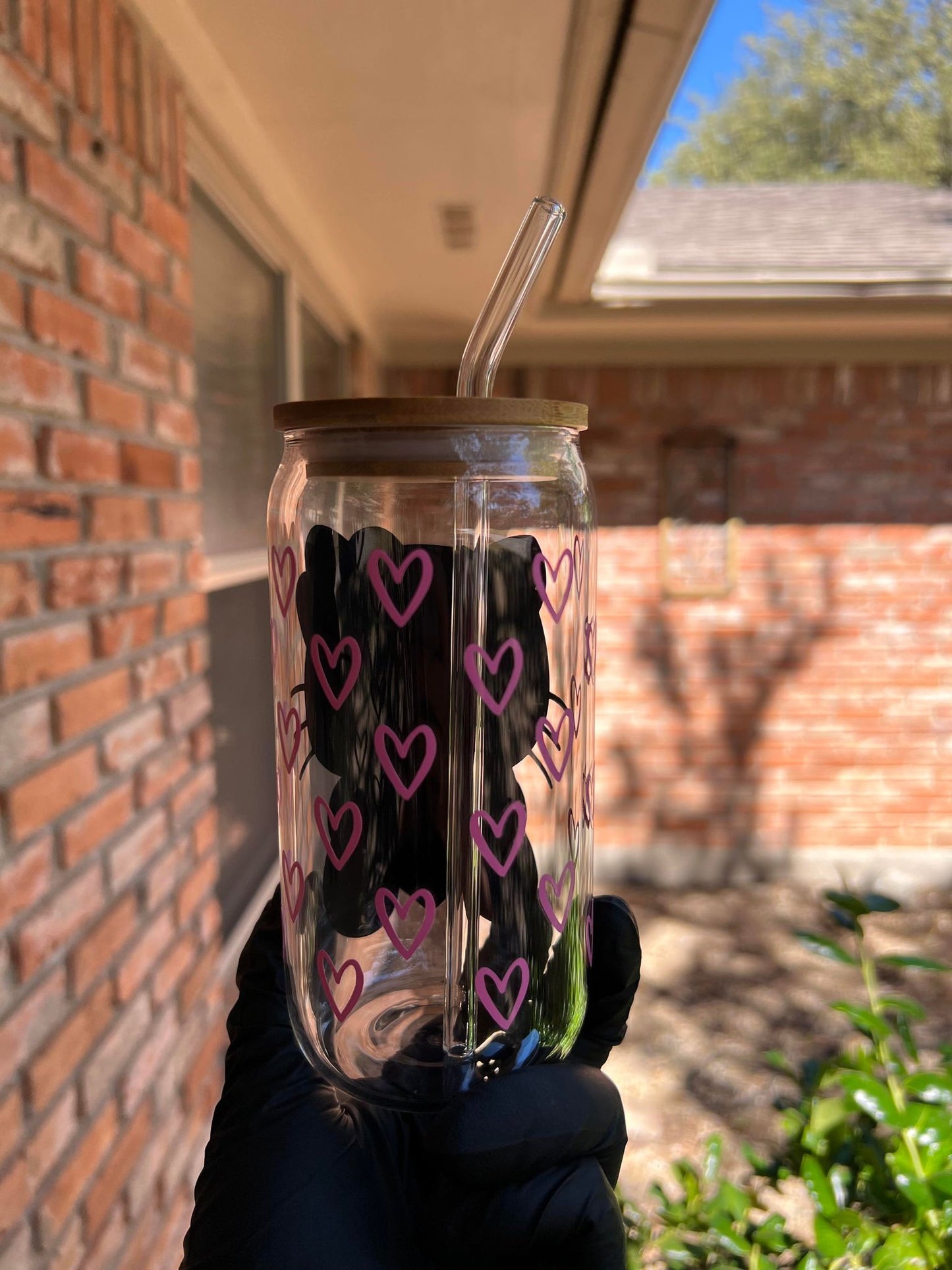 16oz Hello Kitty Glass Cup