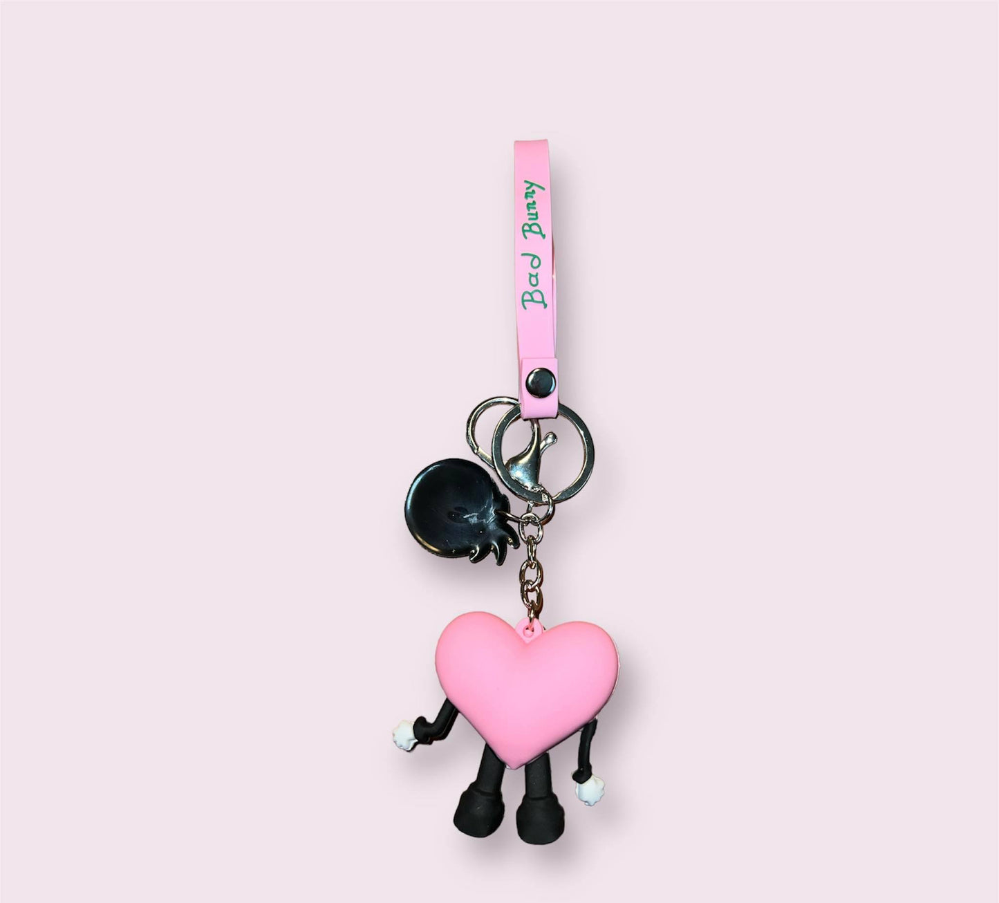 Pink Bad Bunny Keychain