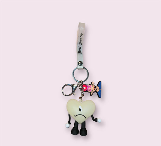 Glow In The Dark Bad Bunny Keychain