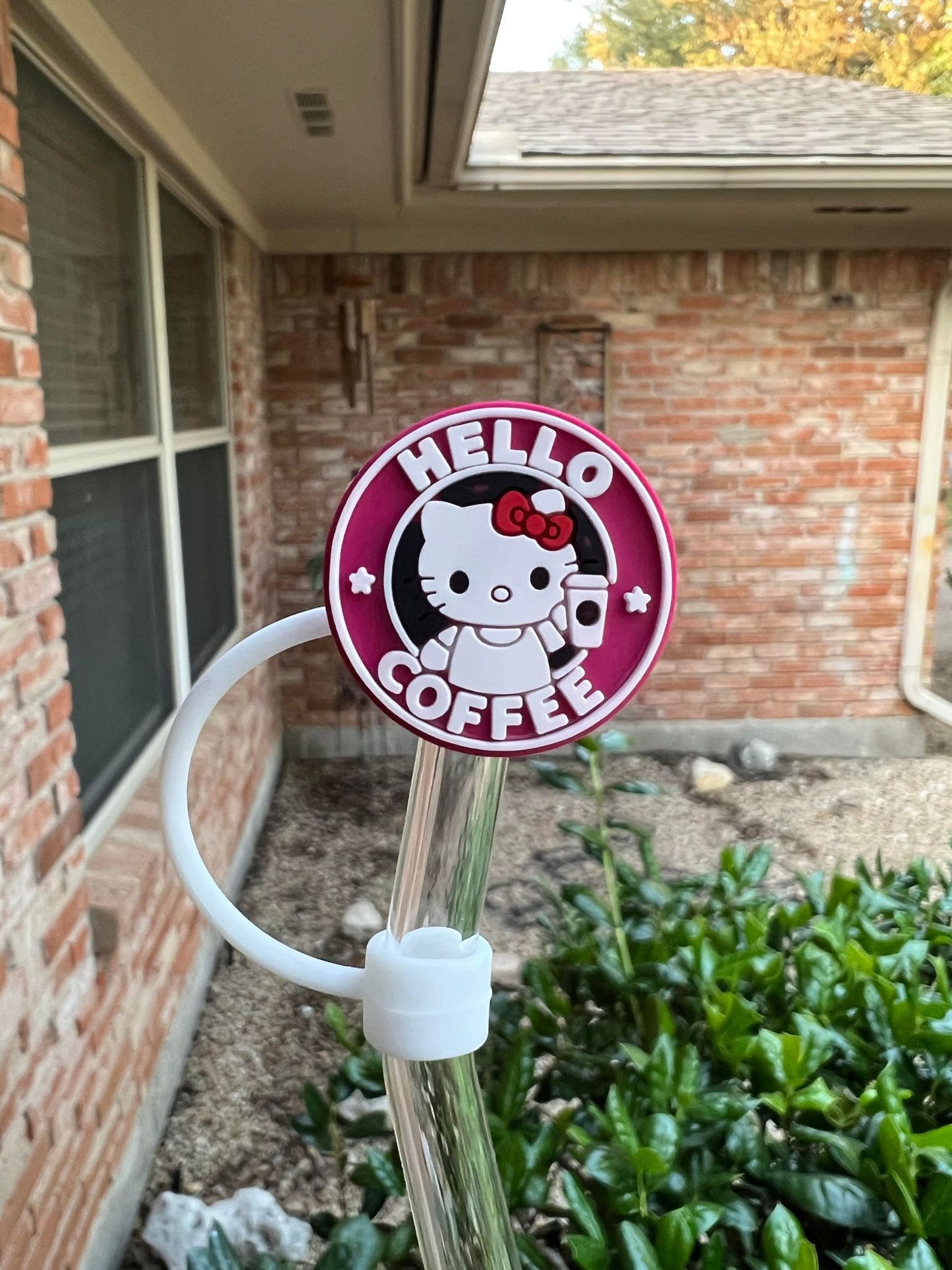 Coffee Hello Kitty Straw Topper