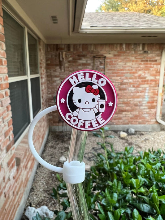 Coffee Hello Kitty Straw Topper