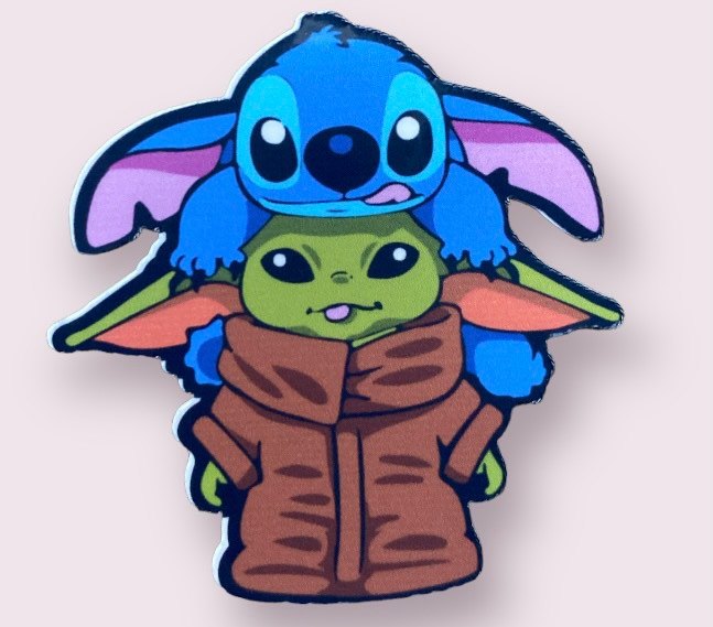 Stitch & Yoda Sticker