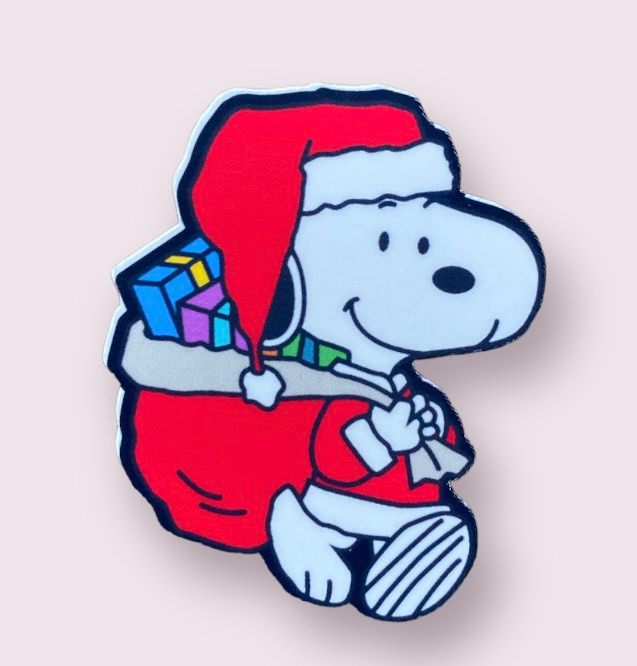 Santa Snoopy Sticker