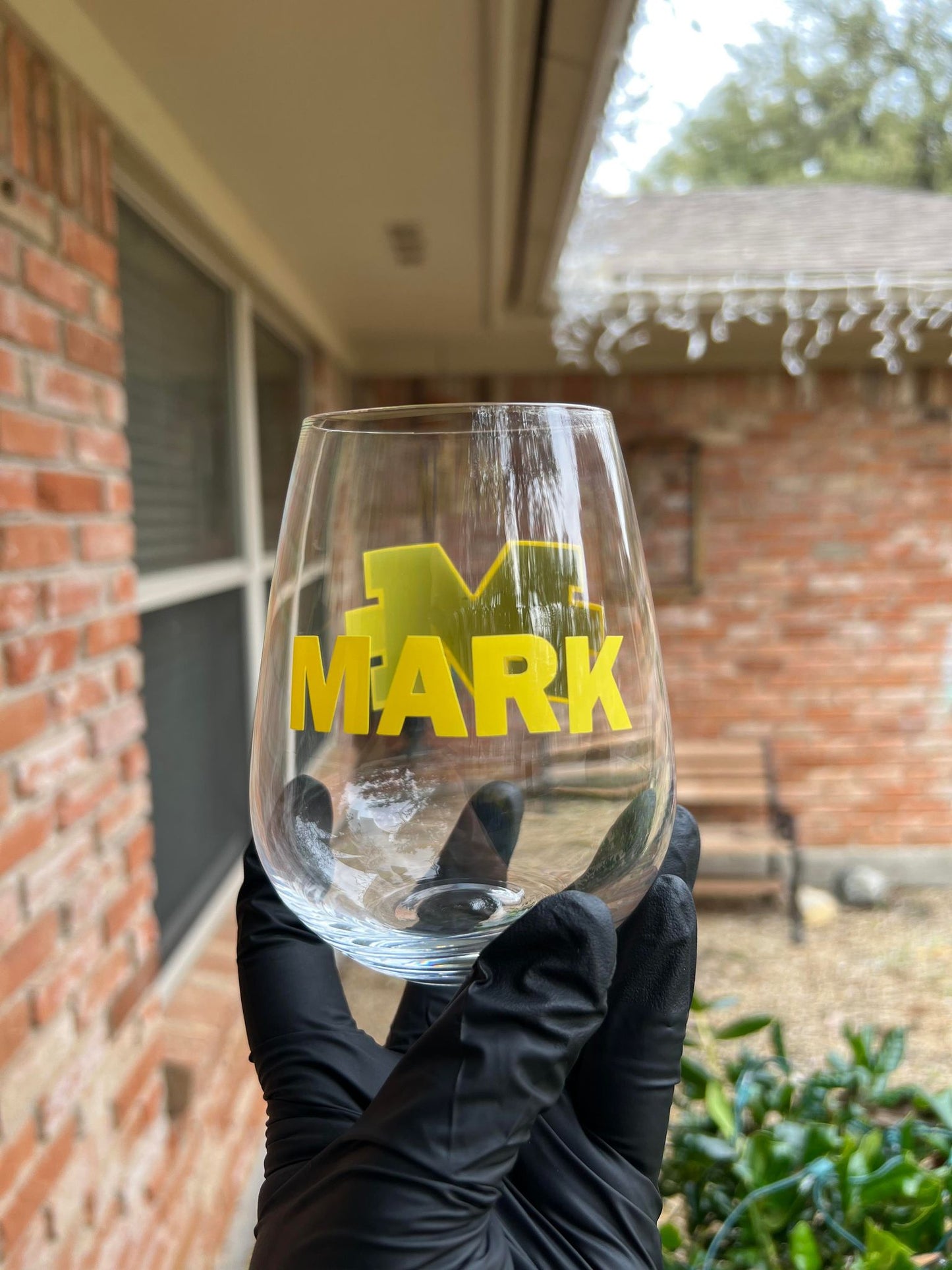 Michigan Wine Glass