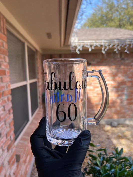 16oz "Fabulous 60" Beer Mug