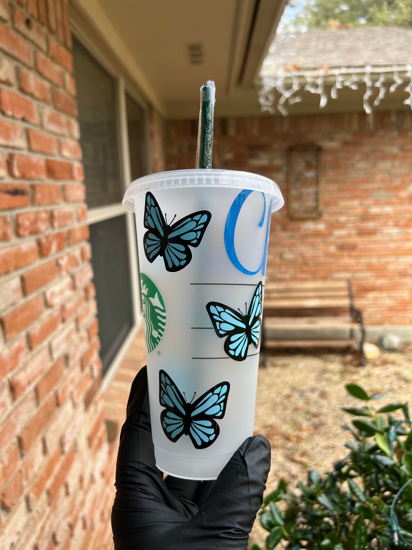 24oz Butterfly Starbucks Cup