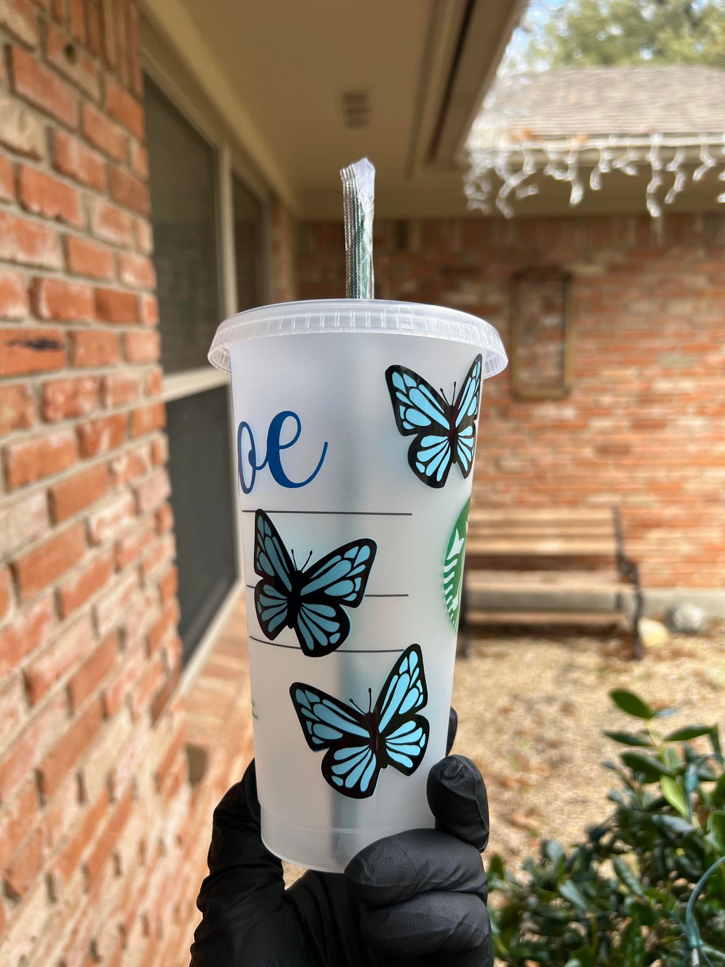 24oz Butterfly Starbucks Cup