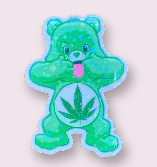 Weed Carebear Sticker