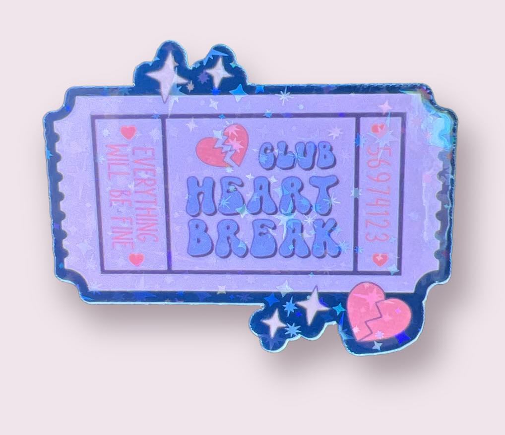 Heart Break Club Sticker